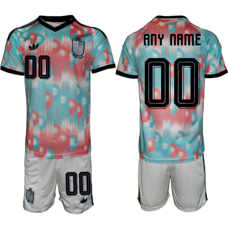 Custom Men Belgium away 2026 World Cup soccer jersey 